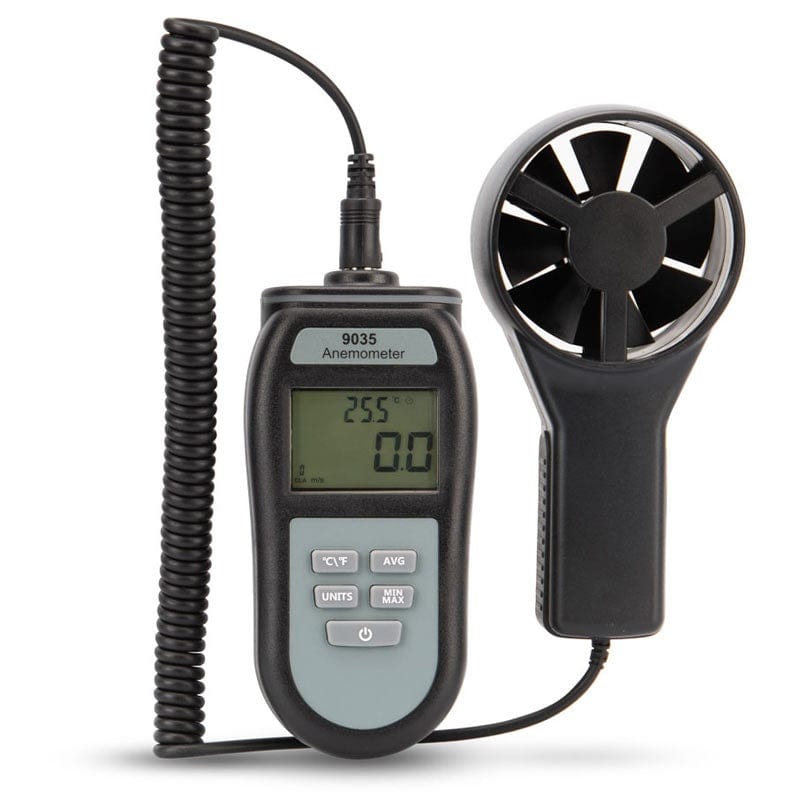 un Thermomètre anémomètre 9035 avec un ventilateur attaché de Thermometre.fr.